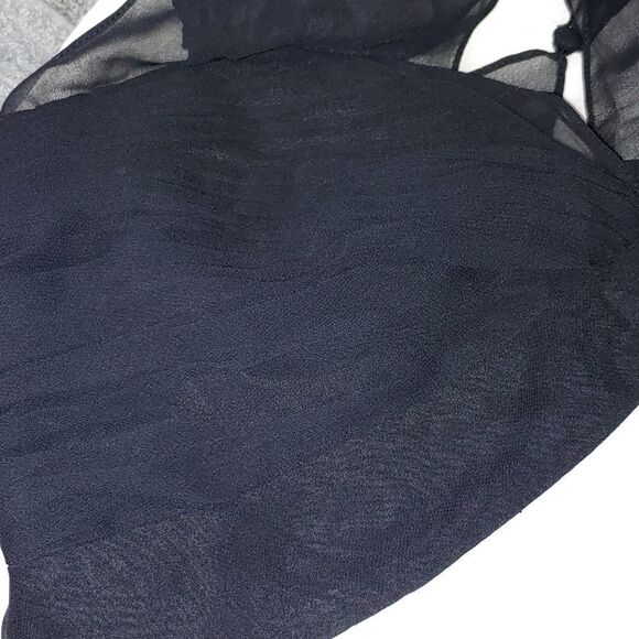 White House Black Market black white  flare dress  Sz 2 NWOT - Picture 8 of 8